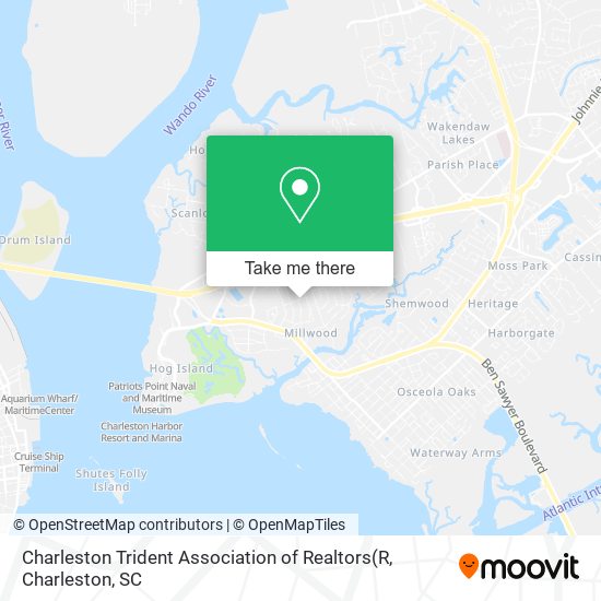 Mapa de Charleston Trident Association of Realtors