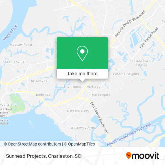 Sunhead Projects map