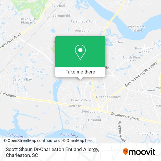 Mapa de Scott Shaun Dr-Charleston Ent and Allergy