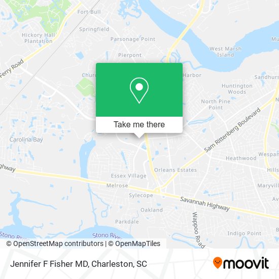 Jennifer F Fisher MD map
