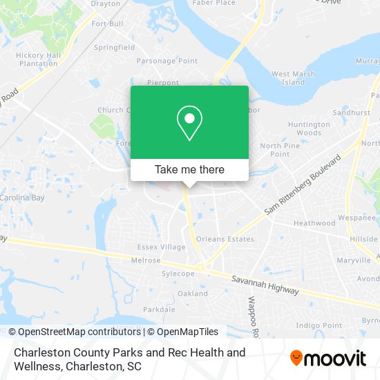 Mapa de Charleston County Parks and Rec Health and Wellness