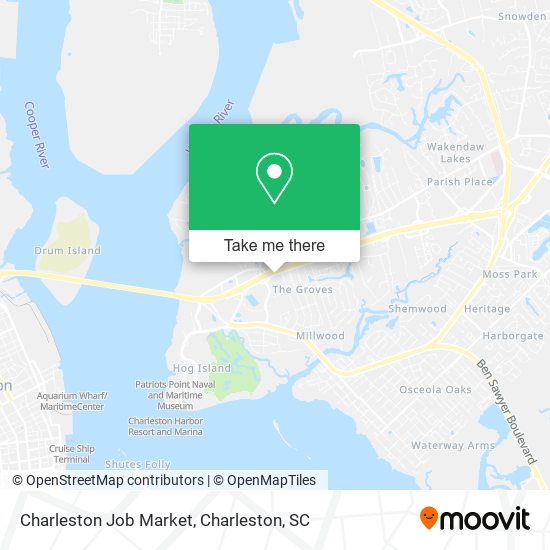Mapa de Charleston Job Market