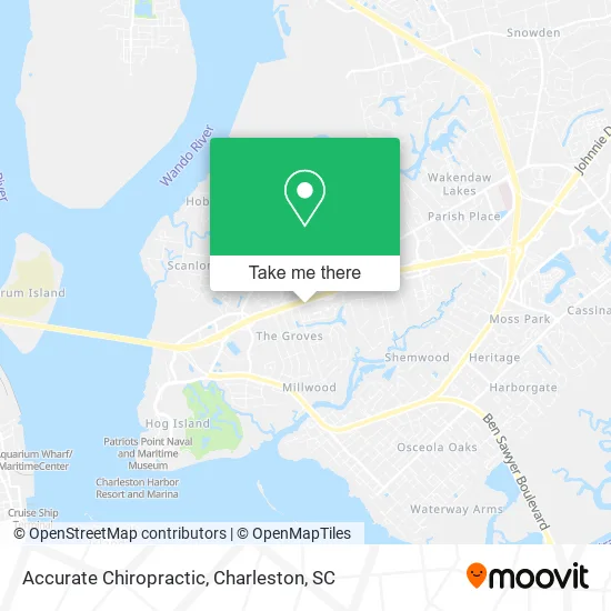 Accurate Chiropractic map