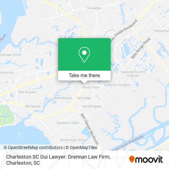 Mapa de Charleston SC Dui Lawyer: Drennan Law Firm