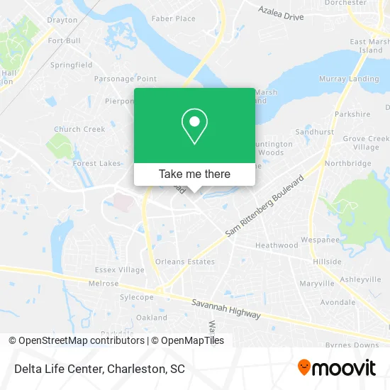 Delta Life Center map