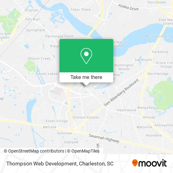Thompson Web Development map