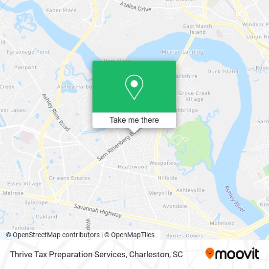 Mapa de Thrive Tax Preparation Services