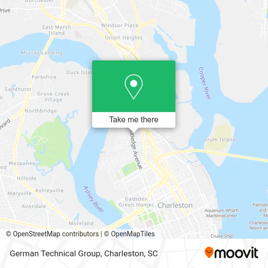 German Technical Group map