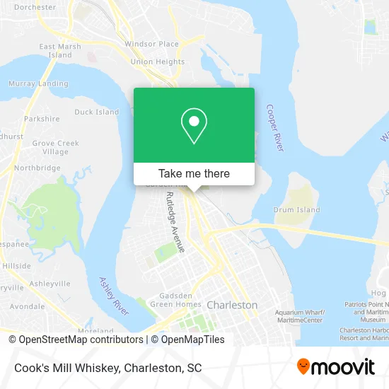 Cook's Mill Whiskey map