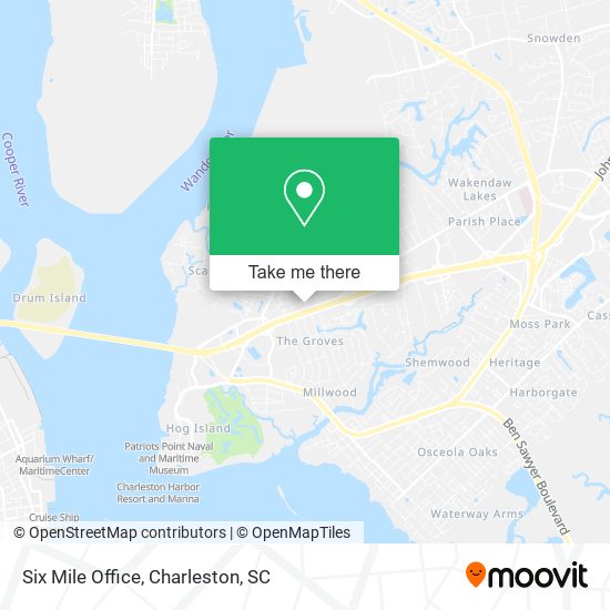 Mapa de Six Mile Office