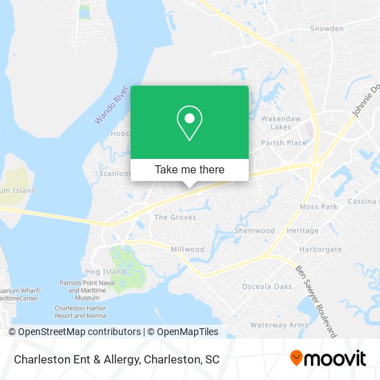 Mapa de Charleston Ent & Allergy