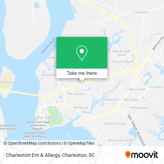 Mapa de Charleston Ent & Allergy