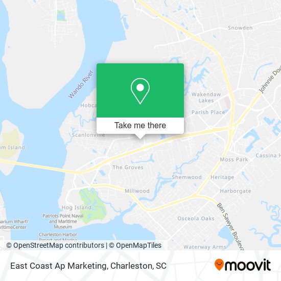 East Coast Ap Marketing map