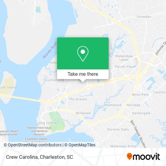 Mapa de Crew Carolina