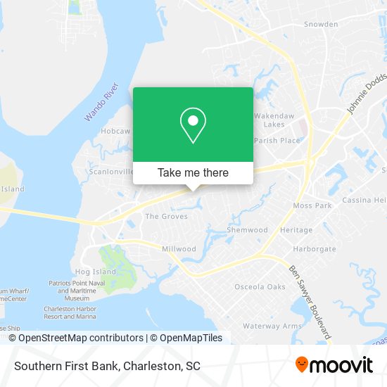 Mapa de Southern First Bank