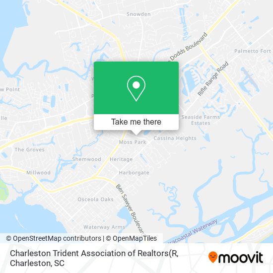 Mapa de Charleston Trident Association of Realtors