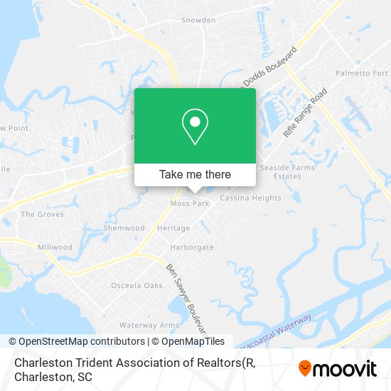 Charleston Trident Association of Realtors map
