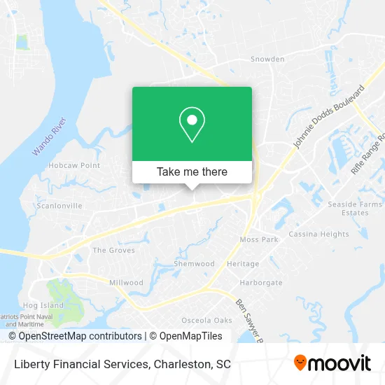Liberty Financial Services map