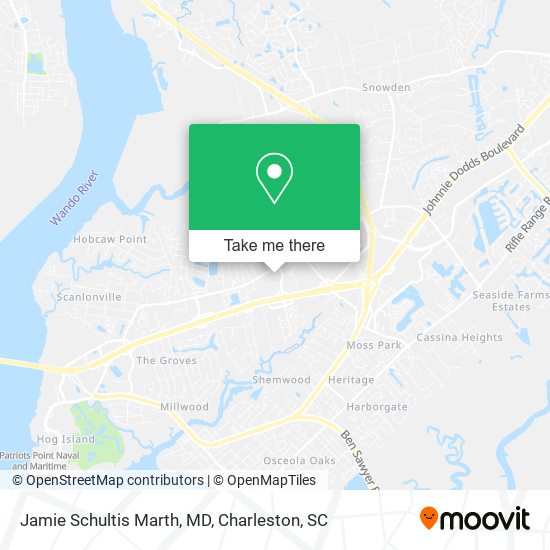 Jamie Schultis Marth, MD map