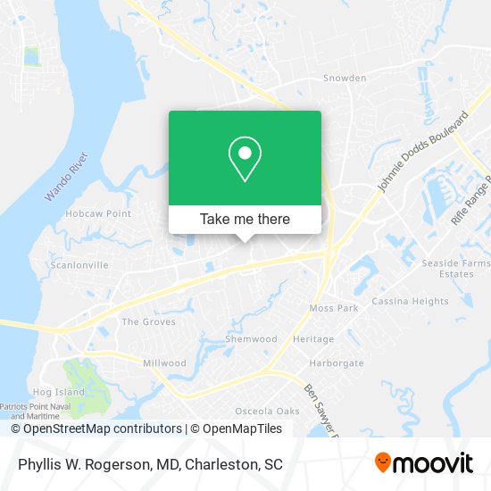 Phyllis W. Rogerson, MD map
