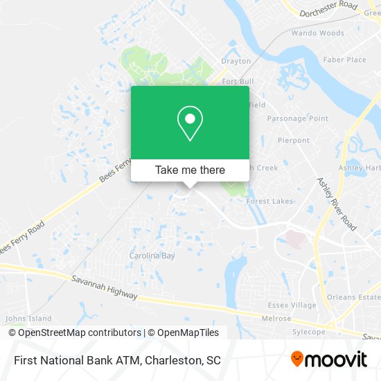 Mapa de First National Bank ATM
