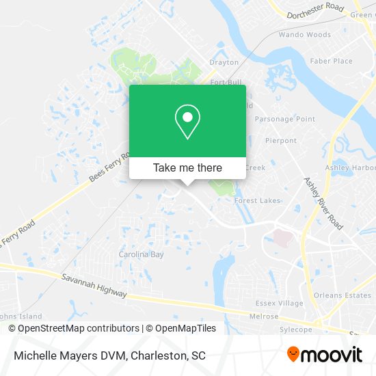 Michelle Mayers DVM map