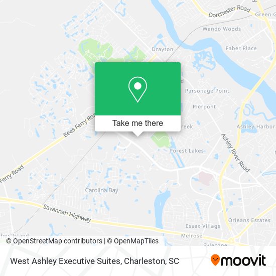 West Ashley Executive Suites map