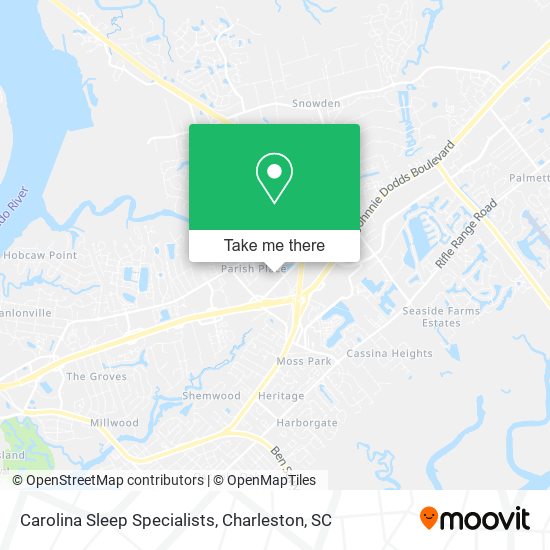 Carolina Sleep Specialists map