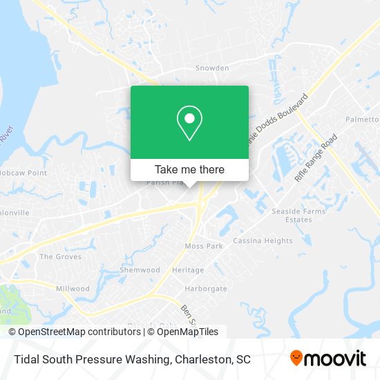 Tidal South Pressure Washing map