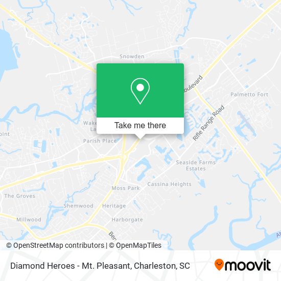 Diamond Heroes - Mt. Pleasant map