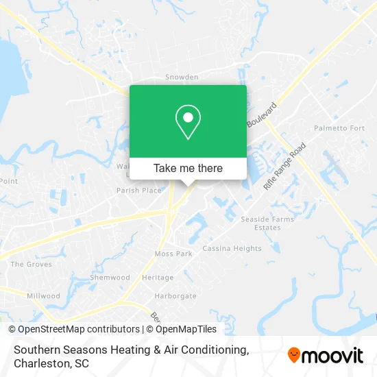 Southern Seasons Heating & Air Conditioning map