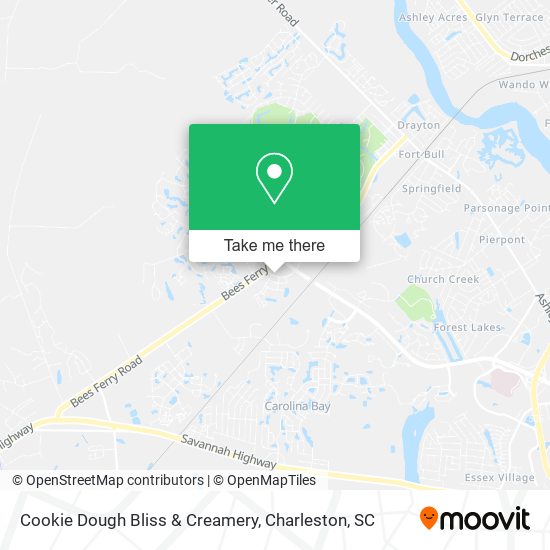 Mapa de Cookie Dough Bliss & Creamery