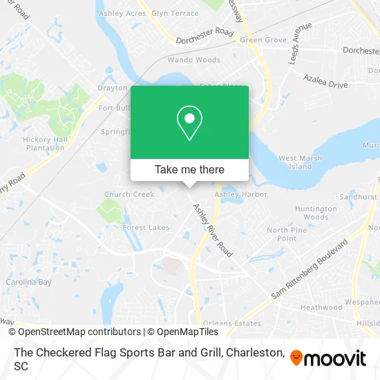 Mapa de The Checkered Flag Sports Bar and Grill