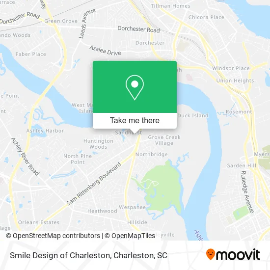 Smile Design of Charleston map