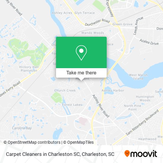 Carpet Cleaners in Charleston SC map