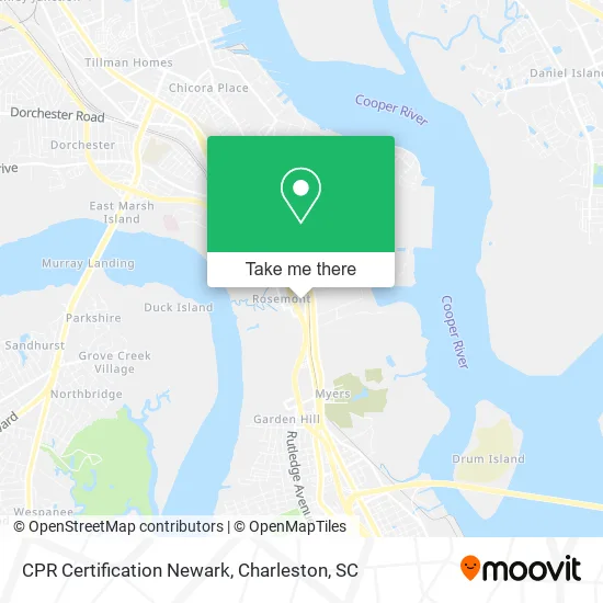 Mapa de CPR Certification Newark
