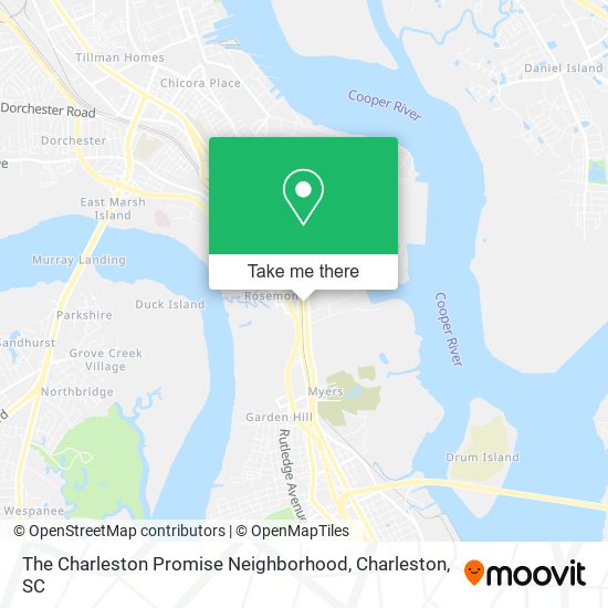 Mapa de The Charleston Promise Neighborhood