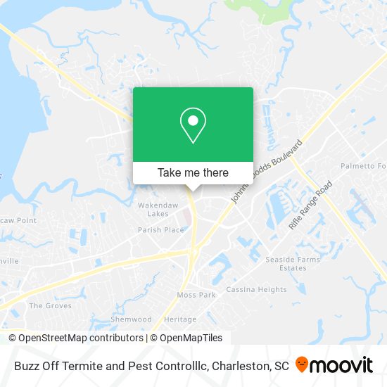 Buzz Off Termite and Pest Controlllc map