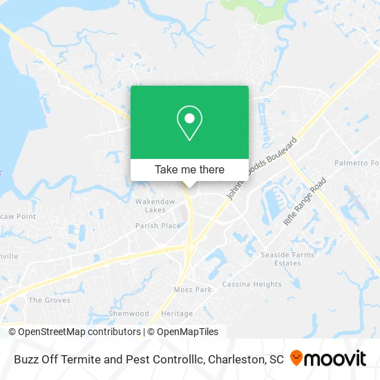 Buzz Off Termite and Pest Controlllc map