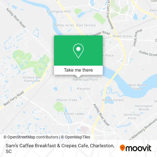 Sam's Caffee Breakfast & Crepes Cafe map