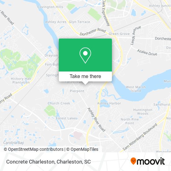 Concrete Charleston map
