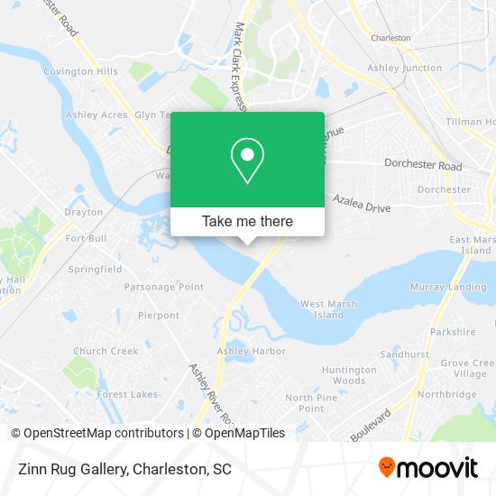 Zinn Rug Gallery map