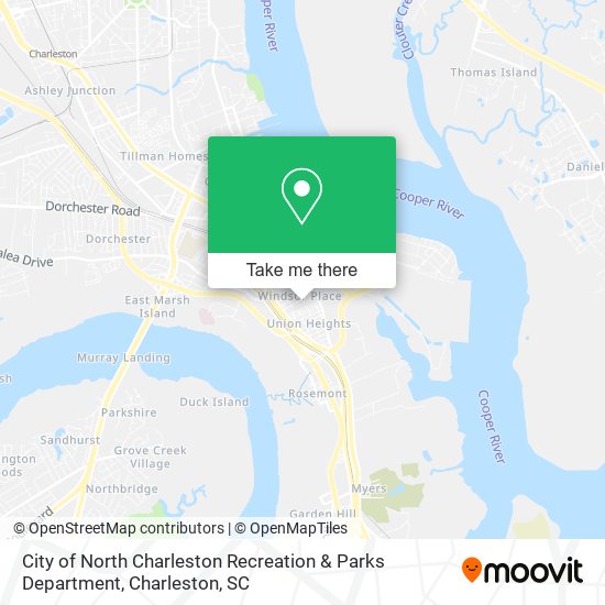 Mapa de City of North Charleston Recreation & Parks Department
