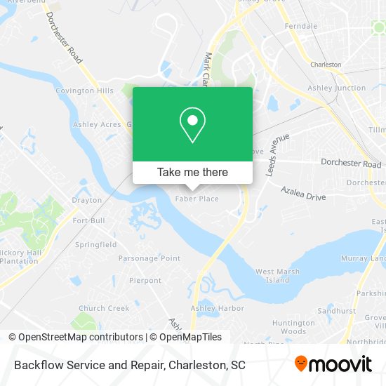 Backflow Service and Repair map