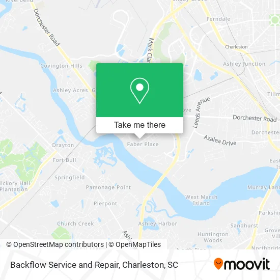 Backflow Service and Repair map