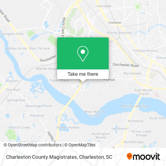 Charleston County Magistrates map