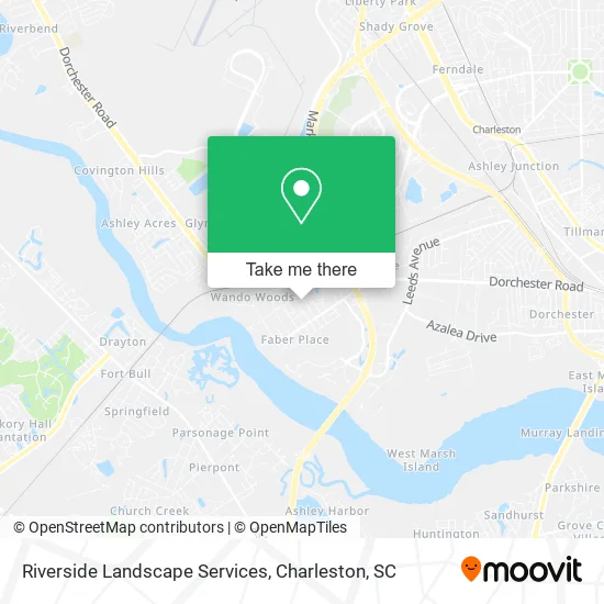 Riverside Landscape Services map