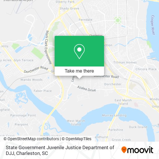 State Government Juvenile Justice Department of DJJ map