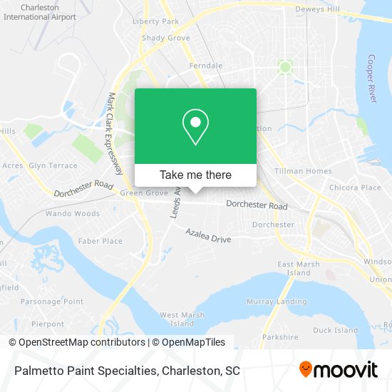 Palmetto Paint Specialties map