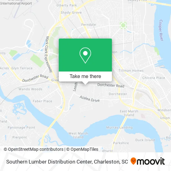 Southern Lumber Distribution Center map